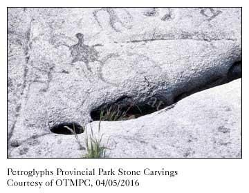 Petroglyphs Provincial Park Stone Carvings turtle